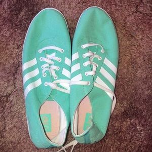 Adidas teal sneakers